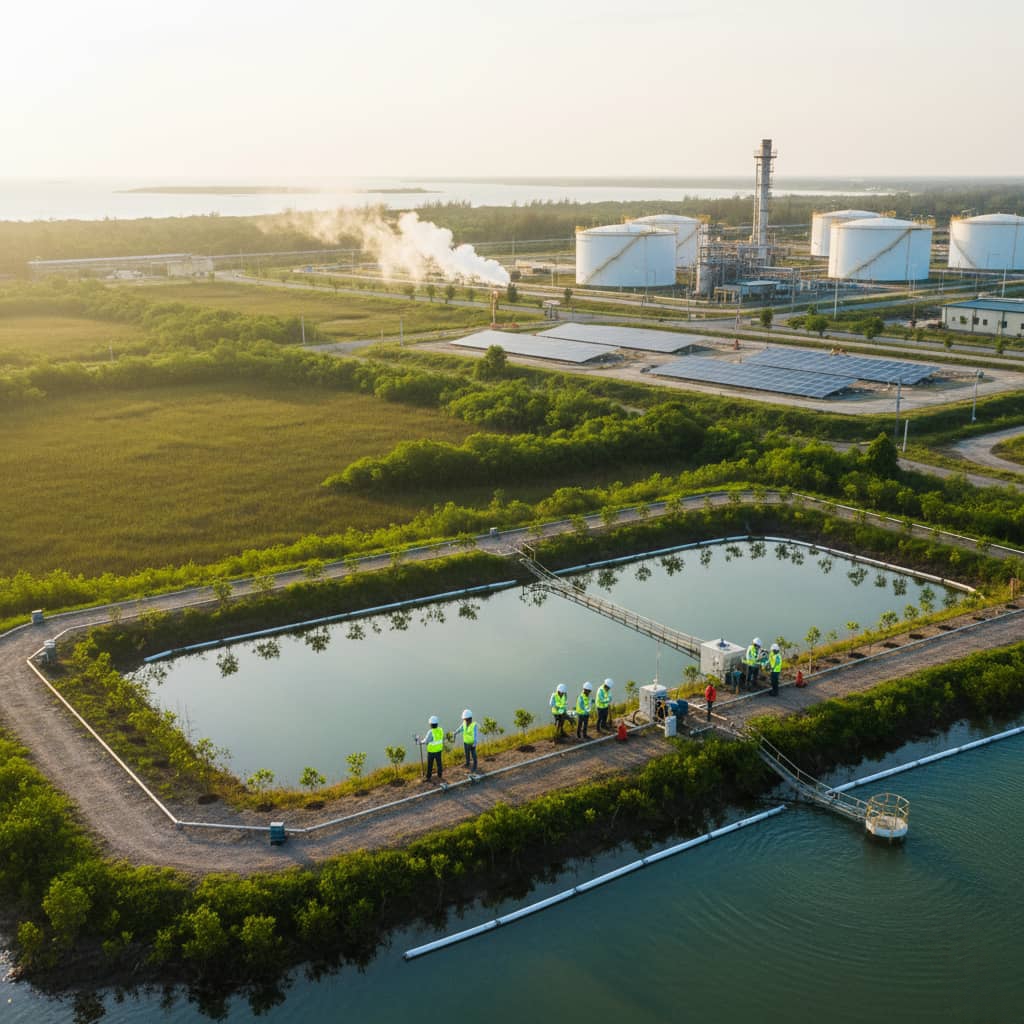 Shipping containers on site