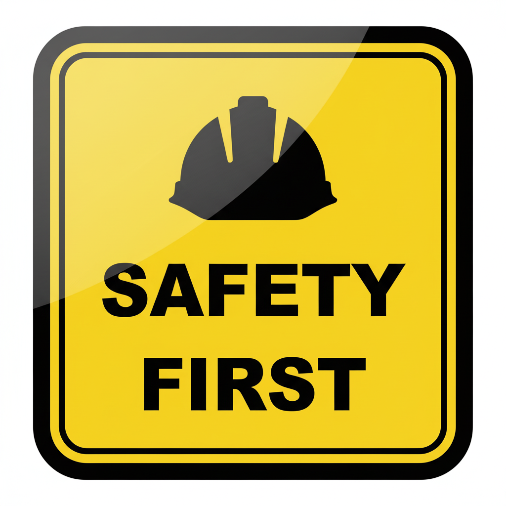 Safety First Sign