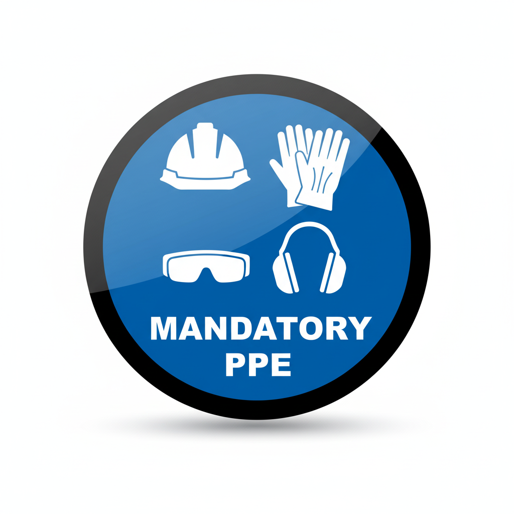 Mandatory PPE Icons